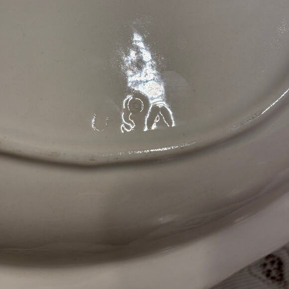 Beach House Vintage Whittier Pottery White Fish Platter 1979 Coastal Beach - Picture 7 of 7